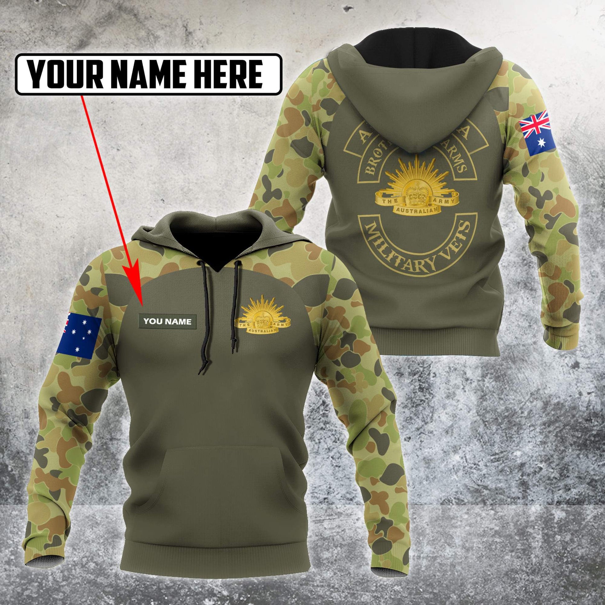 Anzac Day Clothing Australia Army Anzac Day Hoodie