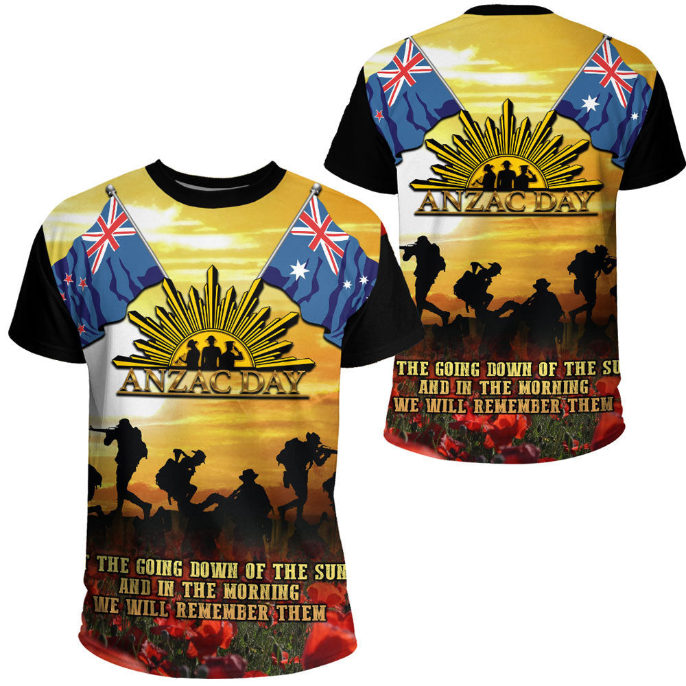 Clothing Anzac Day Soldier Going Down Of The Sun T Shirt