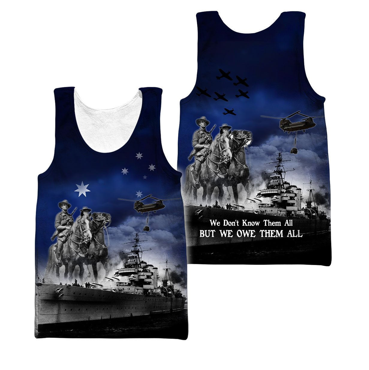 Anzac Day Tank Top Lest We Forget Anzac Day