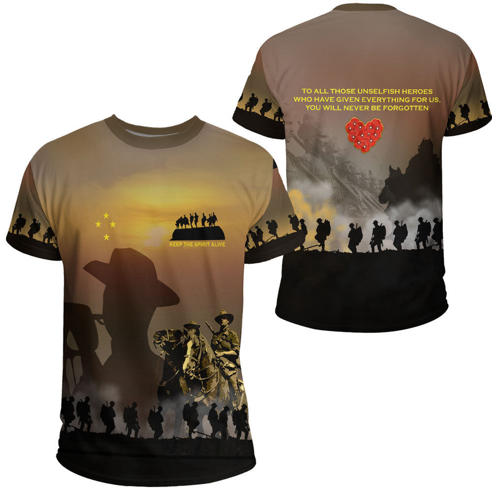 Clothing Anzac Day Keep The Spirit Alive T Shirt