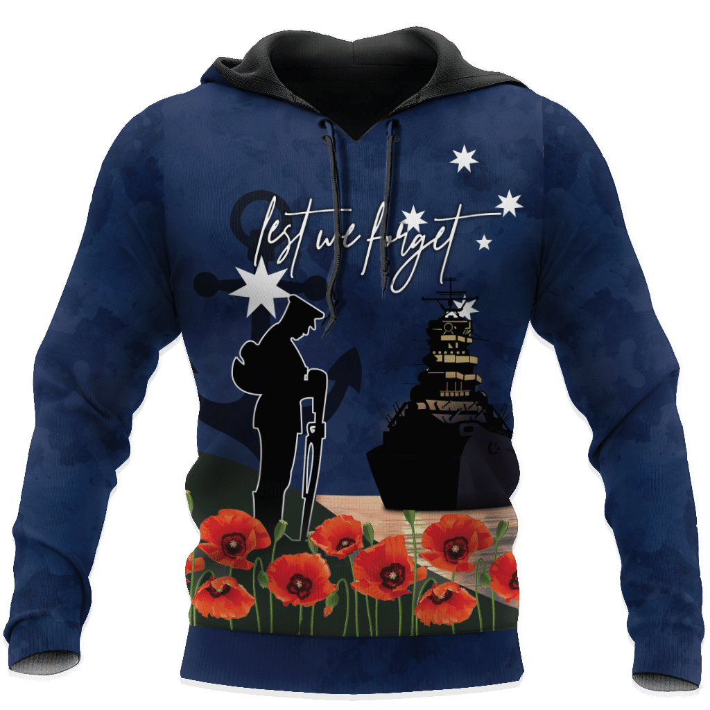 Anzac Day Clothing Royal Australian Navy Hoodie
