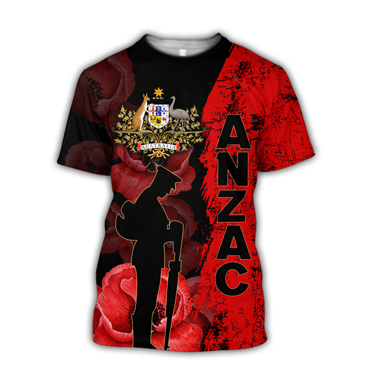 Anzac Day Clothing Anzac Day 2023 Lest We Forget Australian Army Camo T Shirt