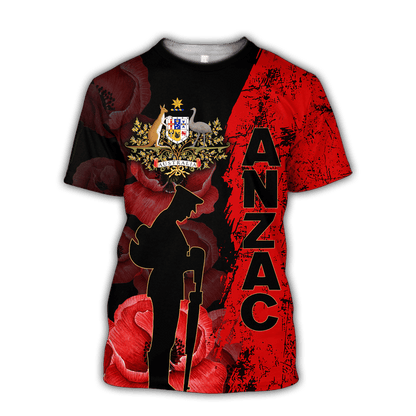 Anzac Day Clothing Anzac Day 2023 Lest We Forget Australian Army Camo T Shirt