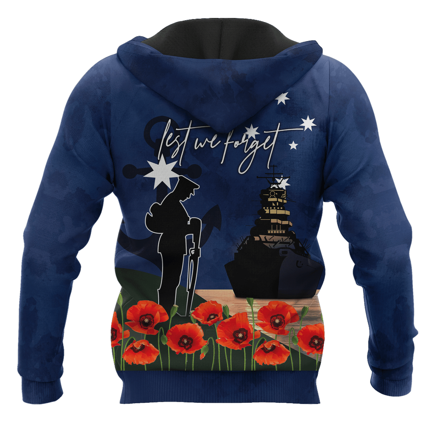 Anzac Day Clothing Royal Australian Navy Hoodie