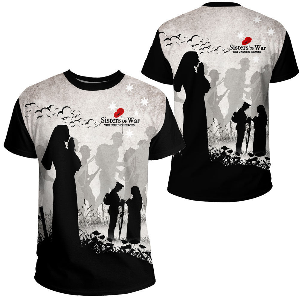 Clothing Anzac Day Sisters Of War The Unsung Heroes T Shirt