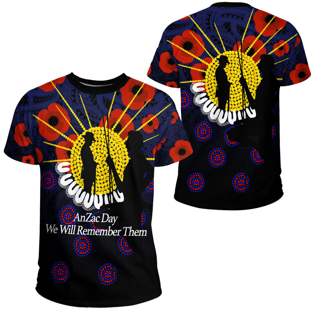 Clothing Anzac Day We Will Remember Them T Shirt