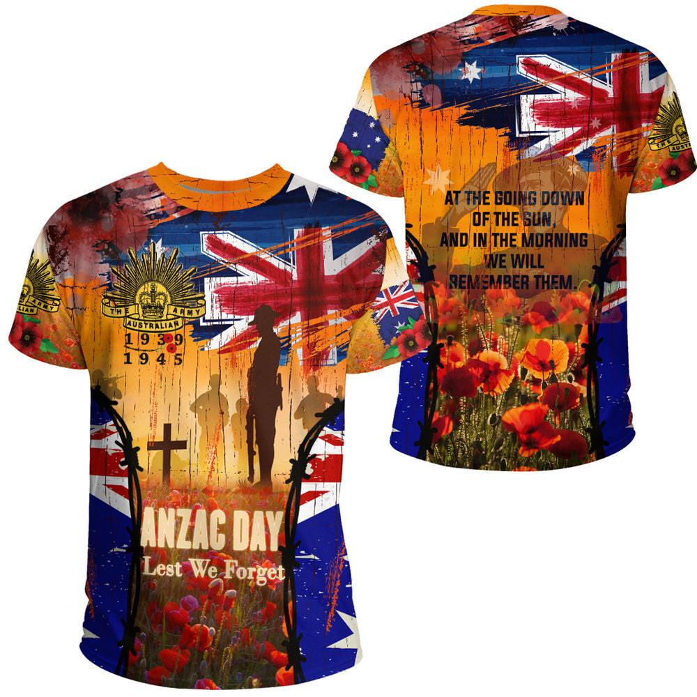 Clothing Anzac Day World War Ii Commemoration 39 45 T Shirt