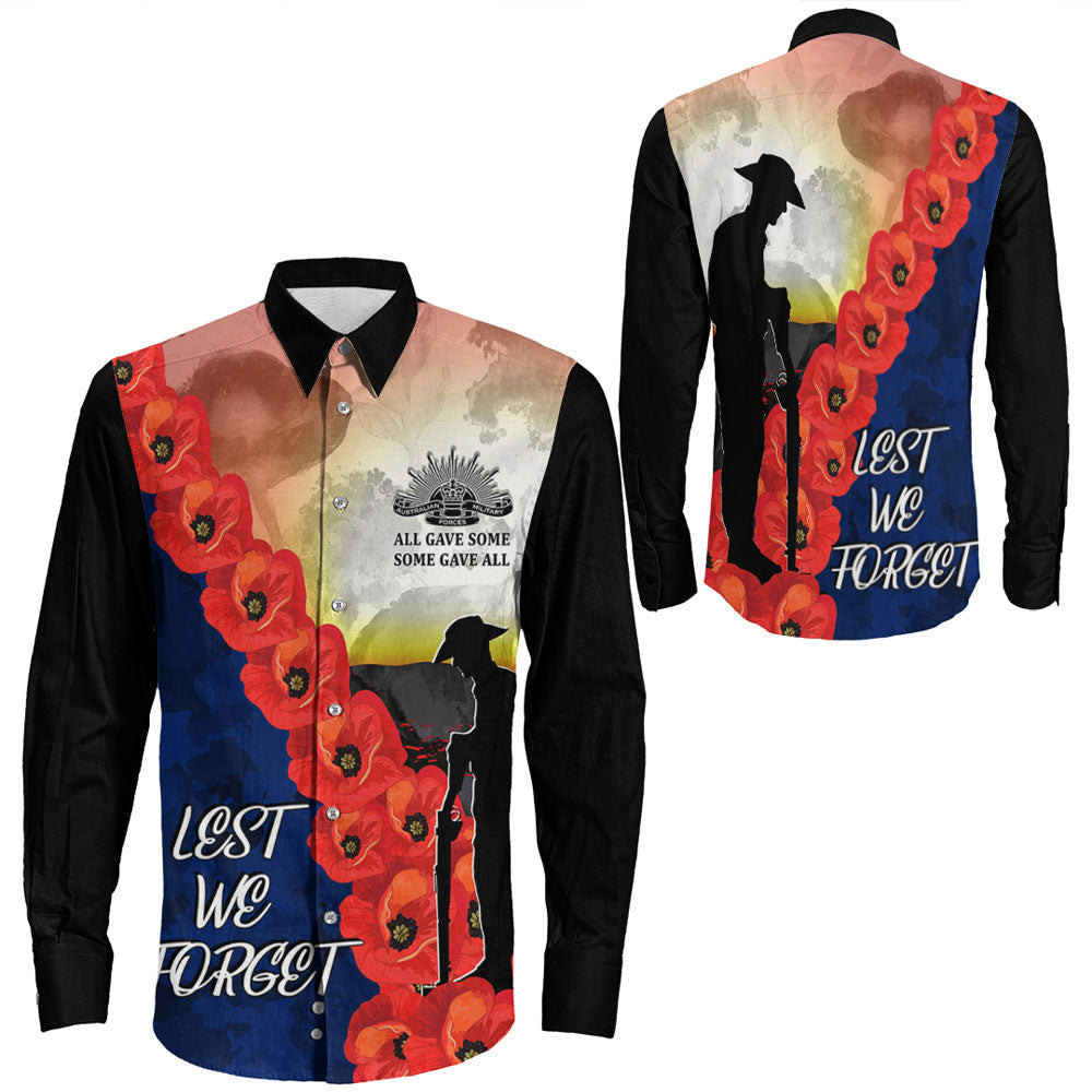 Rugbylife Clothing Anzac Day All Gave Some Long Sleeve Button Shirt