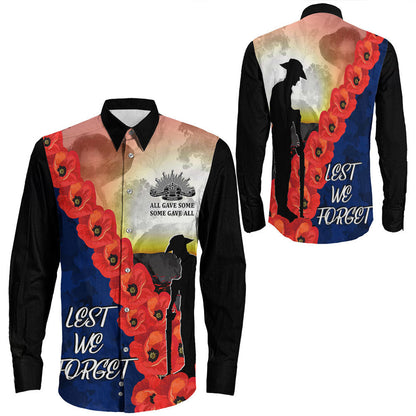 Rugbylife Clothing Anzac Day All Gave Some Long Sleeve Button Shirt