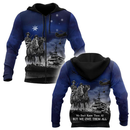 Anzac Day Clothing Royal Australian Navy Hoodie