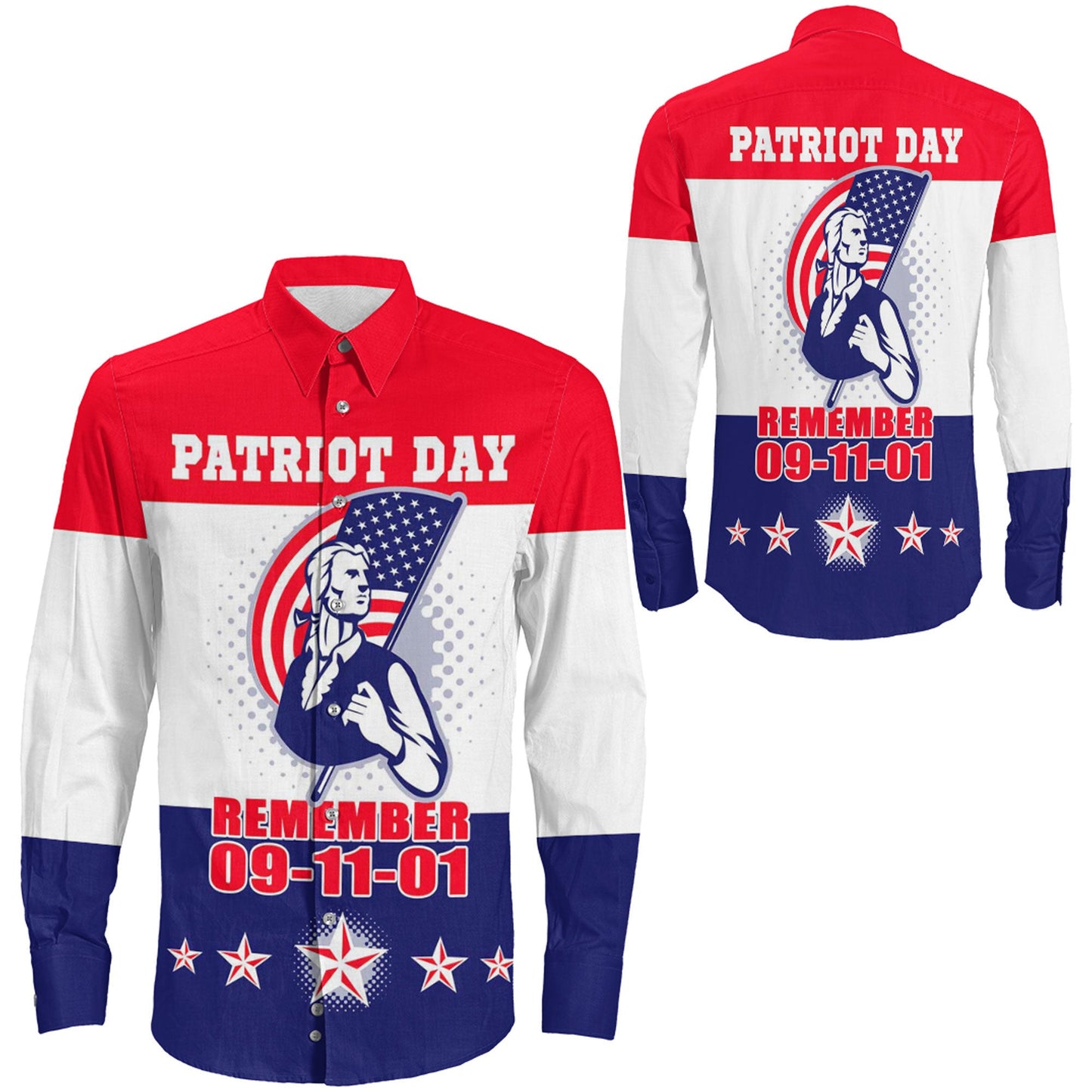 Clothing Patriot Day Long Sleeve Button Shirt