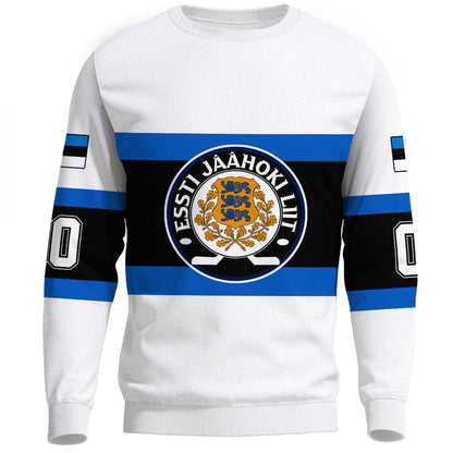 Clothing Custom Estonia Hockey Jersey Style Sweatshirts