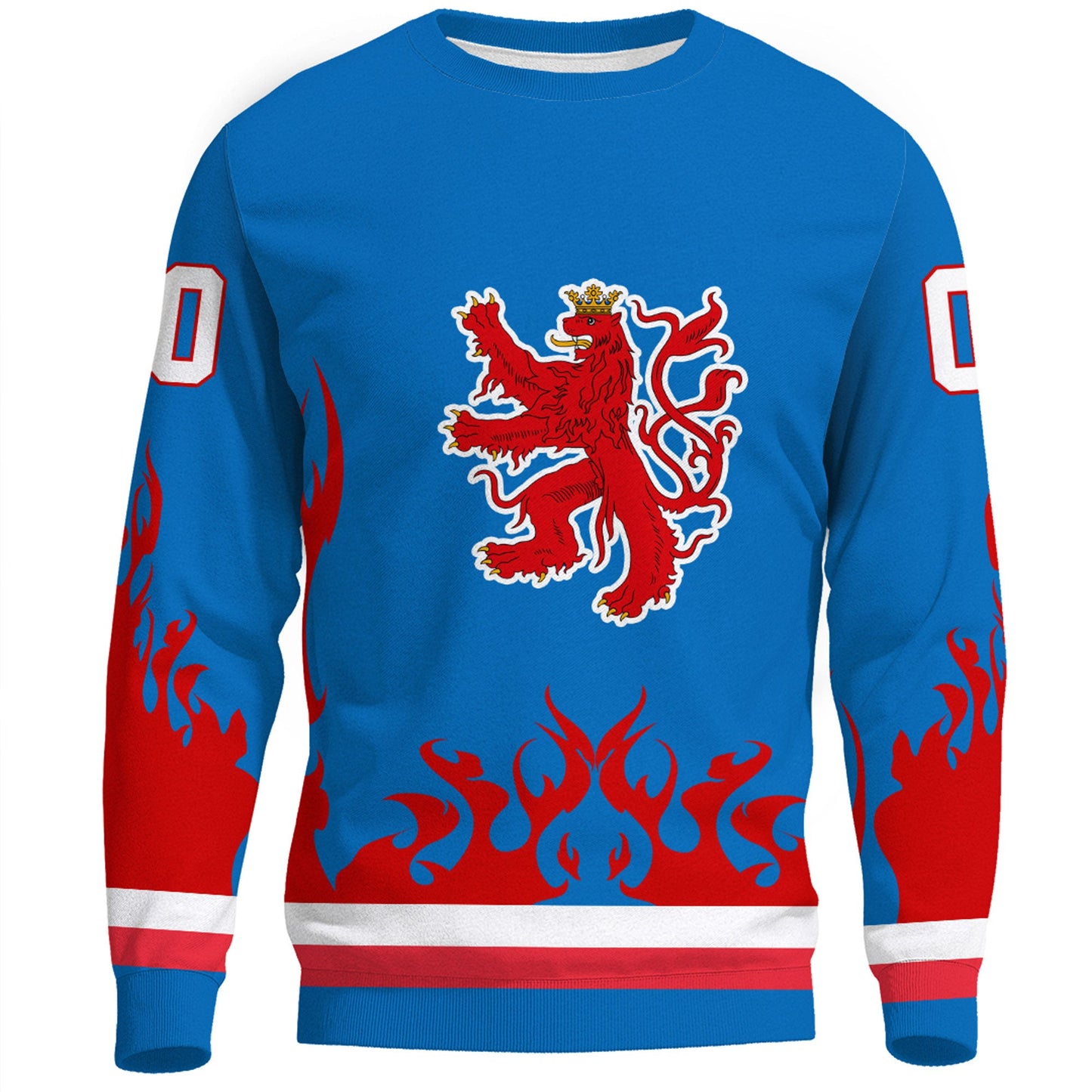 Clothing Custom Luxembourg Hockey Jersey Style Sweatshirts