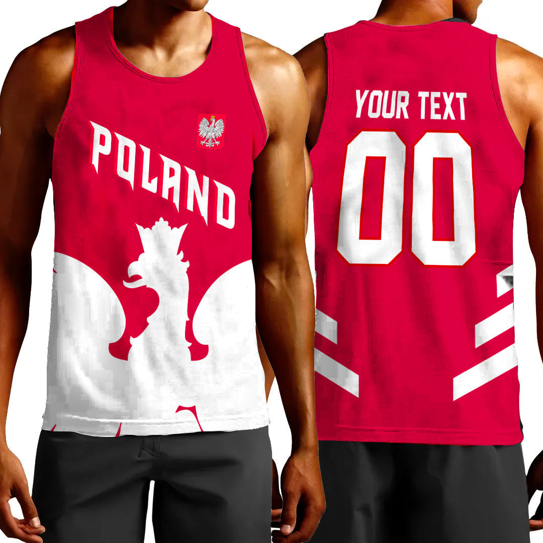 Clothing Custom Poland Team Hockey Jersey Style Tank Top