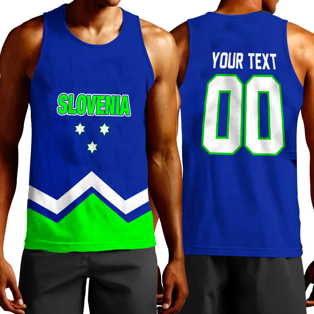 Clothing Custom Slovenia Hockey Jersey Style Tank Top