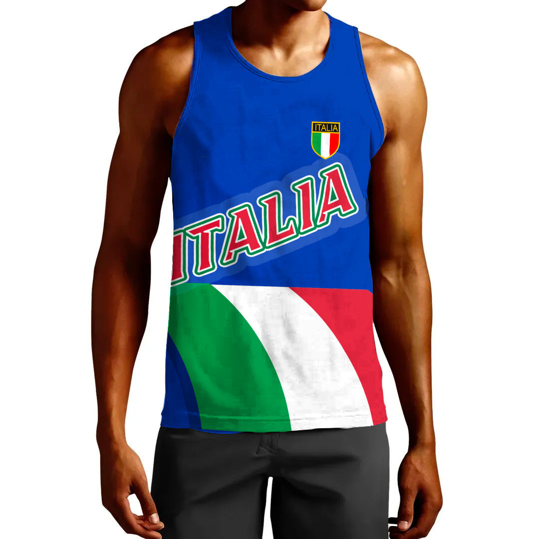Clothing Custom Italy Team Hockey Jersey Style Tank Top