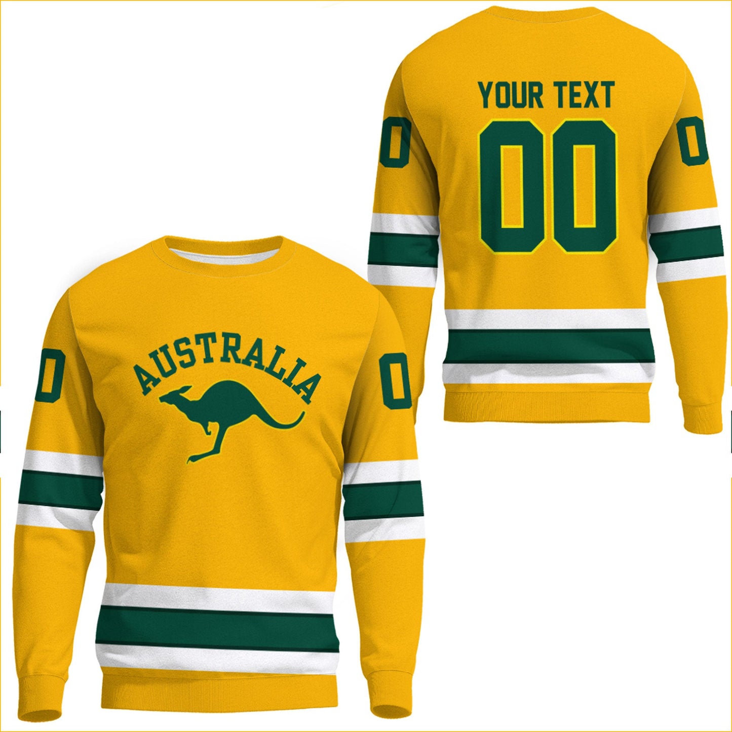 Clothing Custom Australia Hockey Jersey Style Sweatshirts