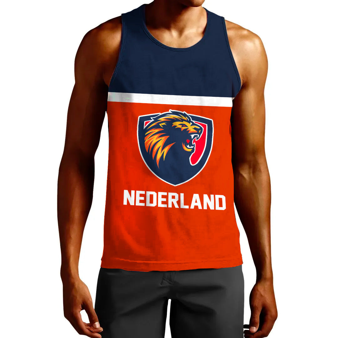Clothing Custom Netherlands Team Hockey Jersey Style Tank Top