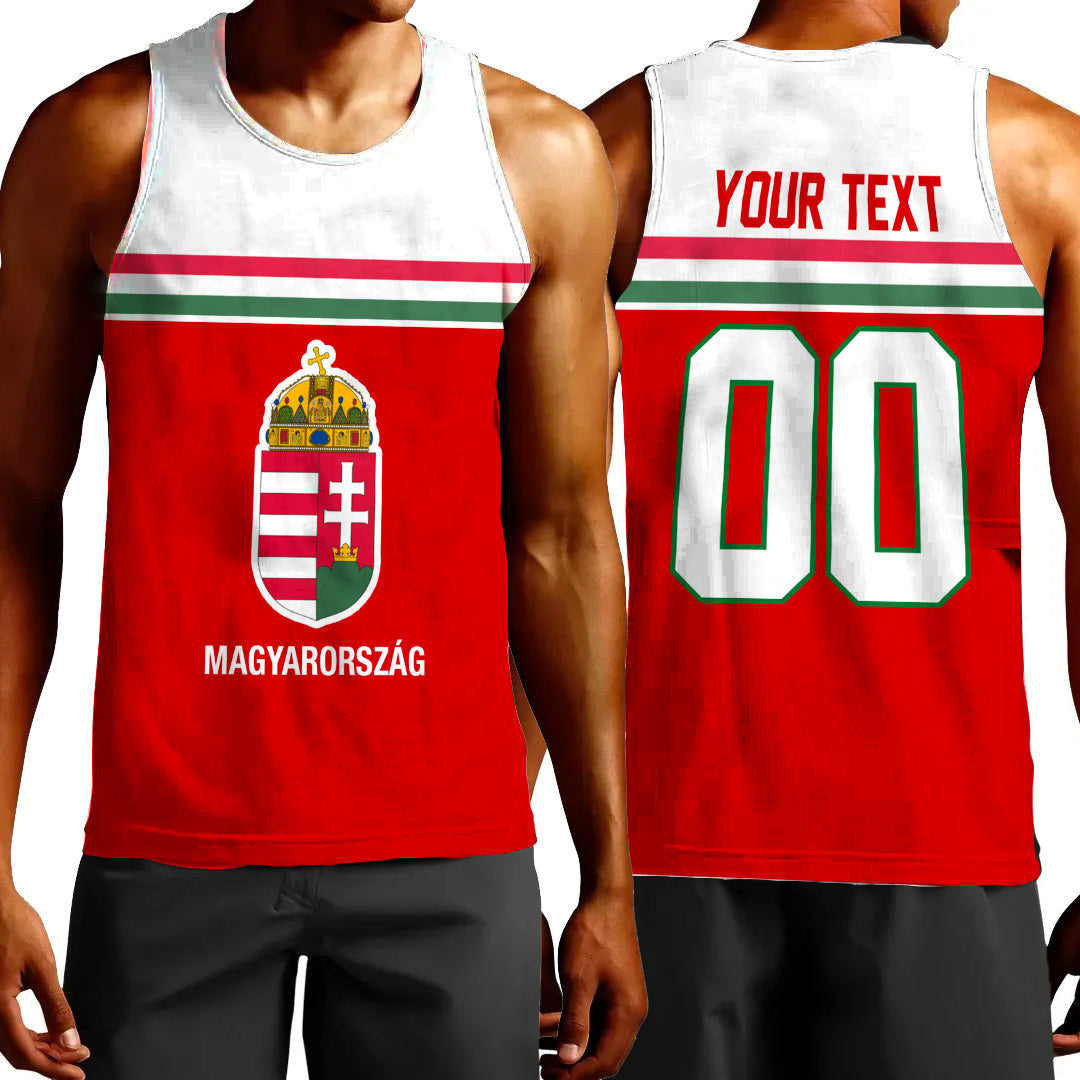 Clothing Custom Hungary Hockey Jersey Style Tank Top
