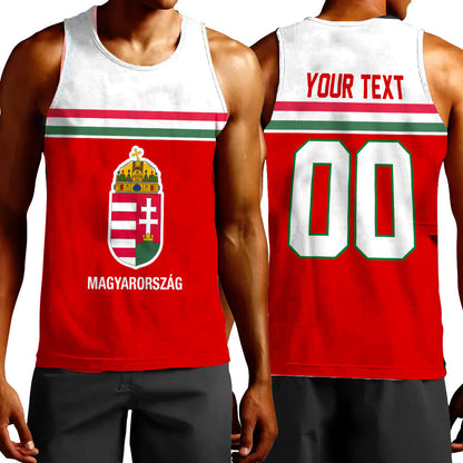 Clothing Custom Hungary Hockey Jersey Style Tank Top