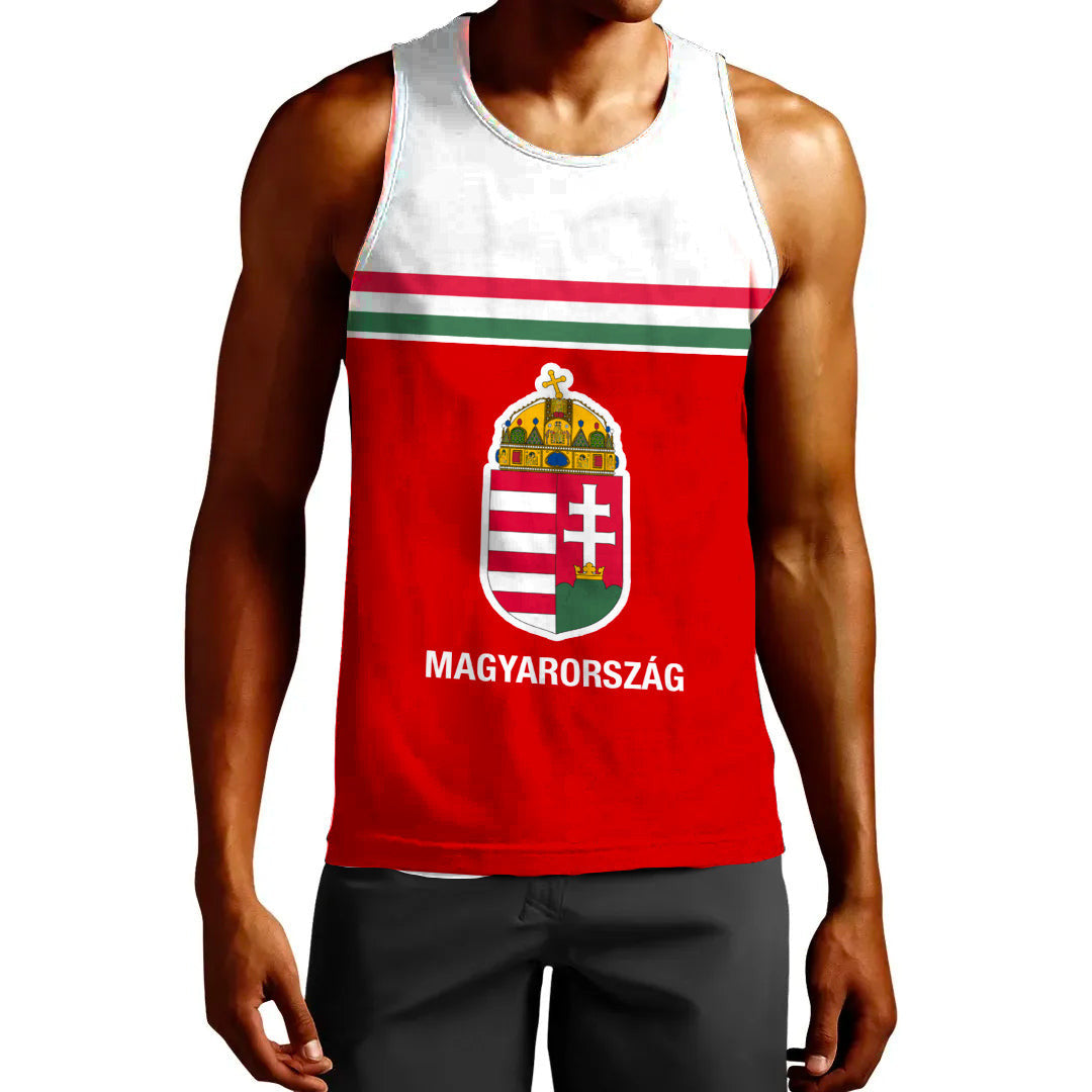 Clothing Custom Hungary Hockey Jersey Style Tank Top