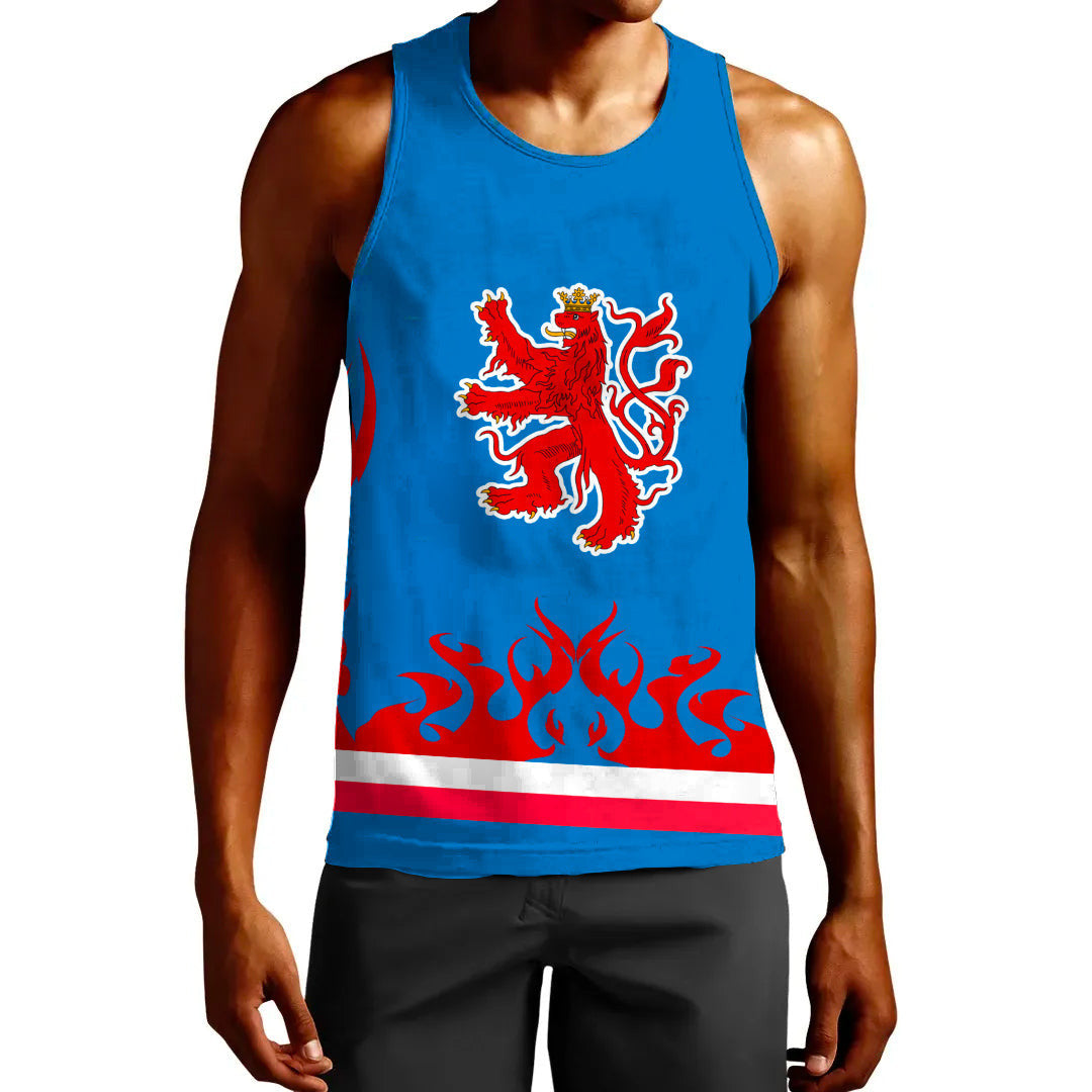 Clothing Custom Luxembourg Hockey Jersey Style Tank Top
