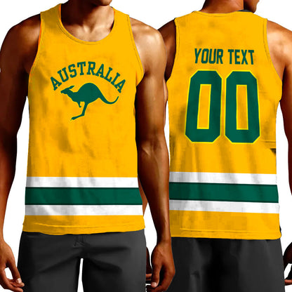 Clothing Custom Australia Hockey Jersey Style Tank Top