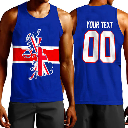 Clothing Custom Great Britain Team Hockey Jersey Style Tank Top
