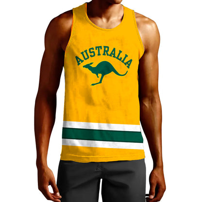 Clothing Custom Australia Hockey Jersey Style Tank Top