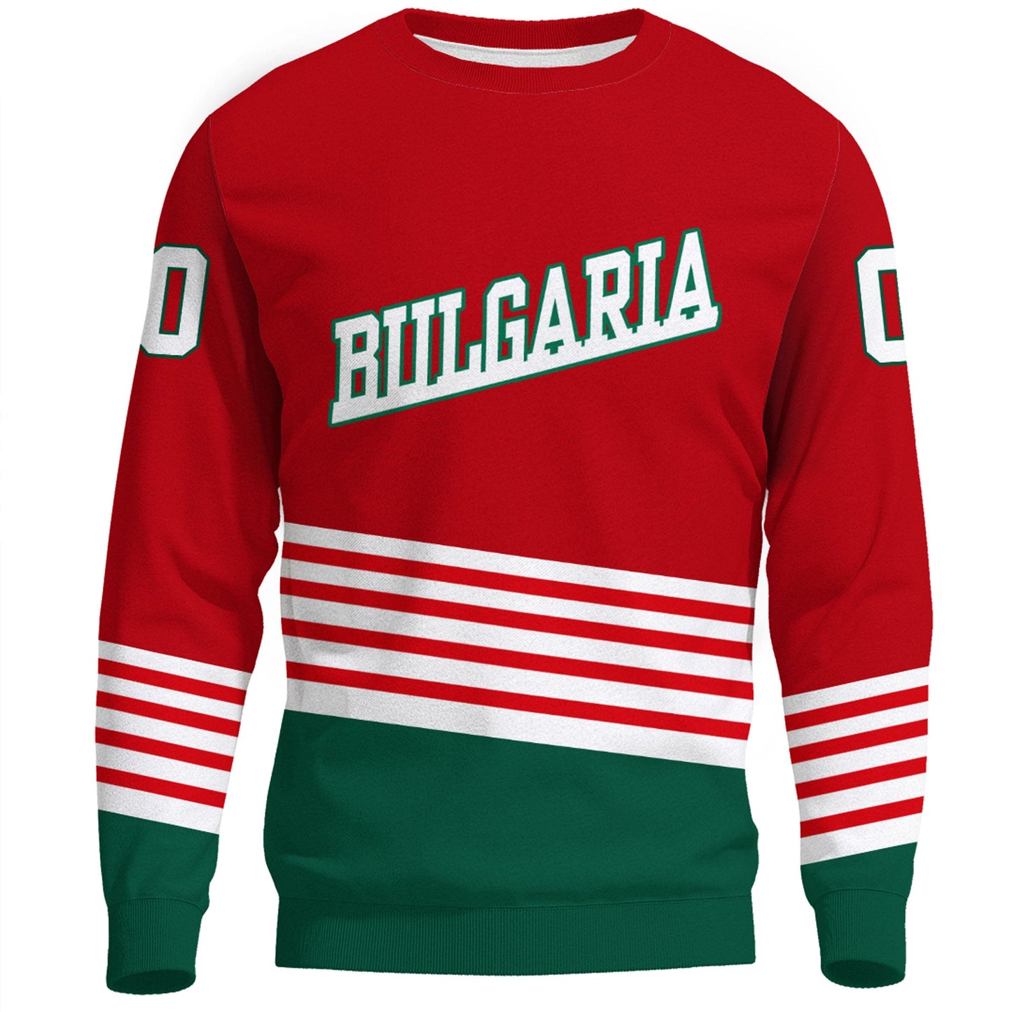 Clothing Custom Bulgaria Team Hockey Jersey Style Sweatshirts