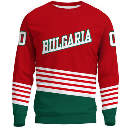 Clothing Custom Bulgaria Team Hockey Jersey Style Sweatshirts
