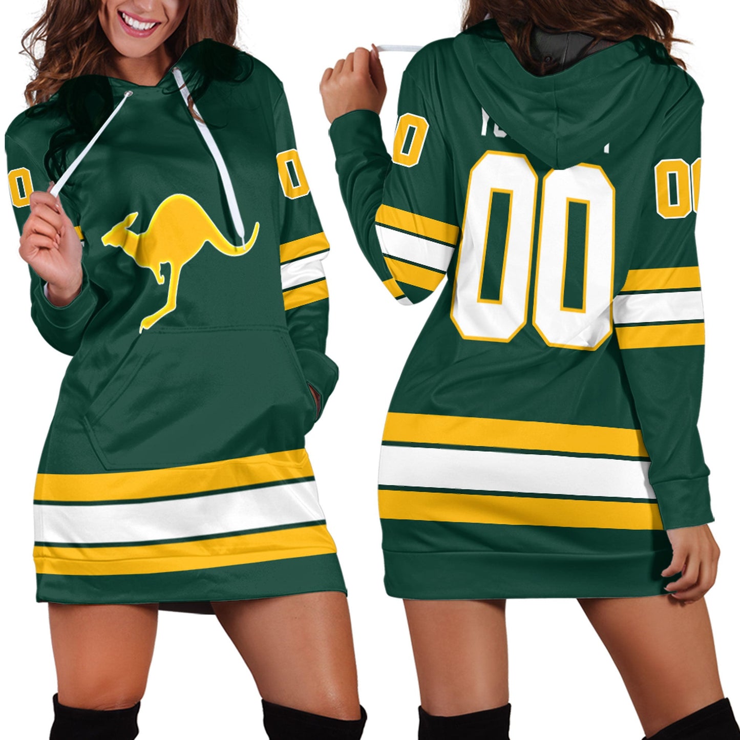 Clothing Custom Australia Team Hockey Jersey Style Hoodie Dress