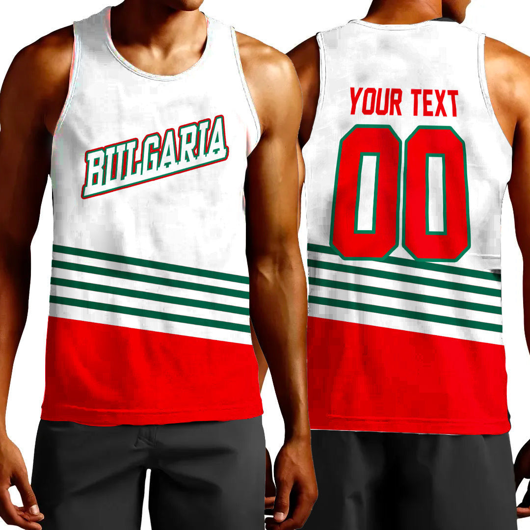 Clothing Custom Bulgaria Hockey Jersey Style Tank Top
