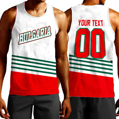 Clothing Custom Bulgaria Hockey Jersey Style Tank Top