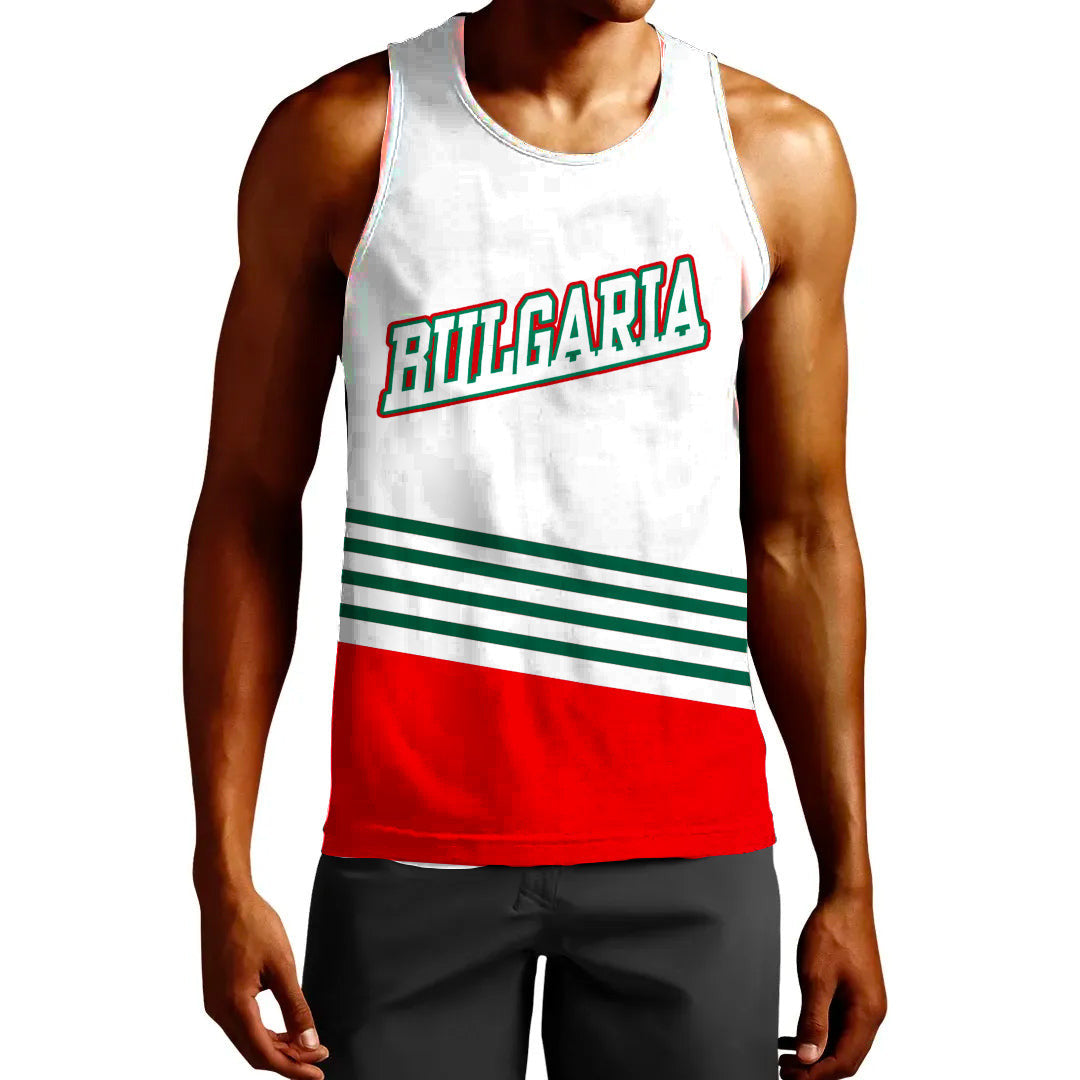 Clothing Custom Bulgaria Hockey Jersey Style Tank Top