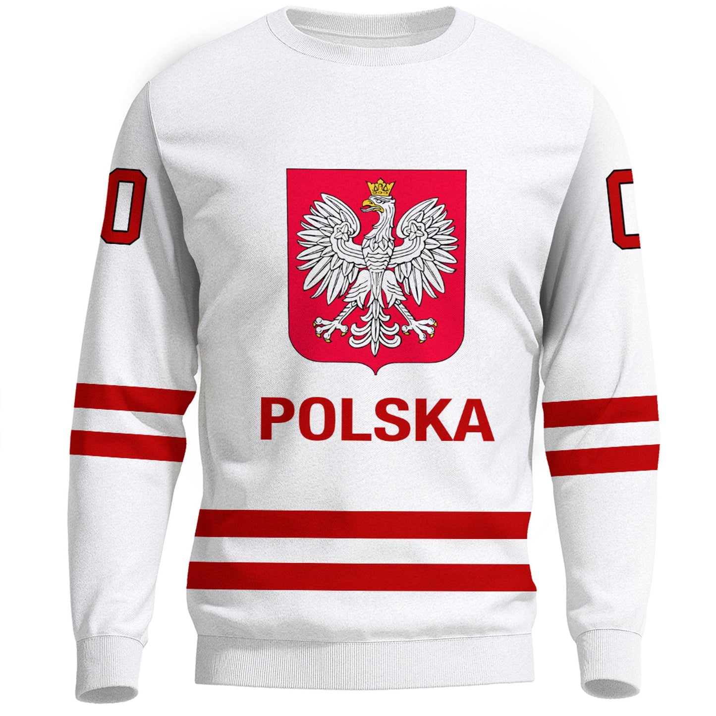 Clothing Custom Poland Classic Hockey Jersey Style Sweatshirts
