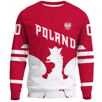 Clothing Custom Poland Team Hockey Jersey Style Sweatshirts
