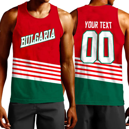 Clothing Custom Bulgaria Team Hockey Jersey Style Tank Top