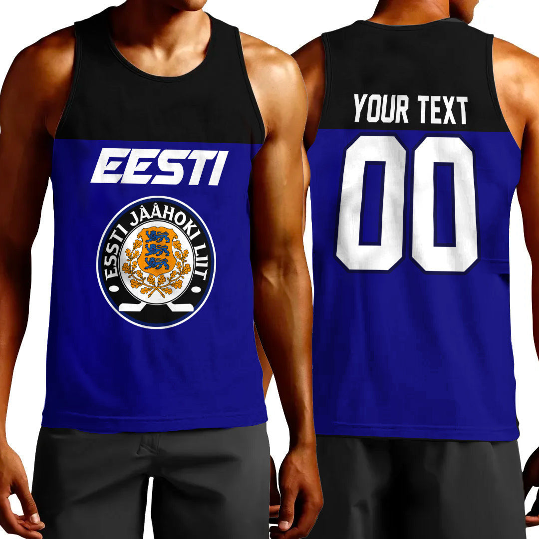 Clothing Custom Estonia Special Hockey Jersey Style Tank Top