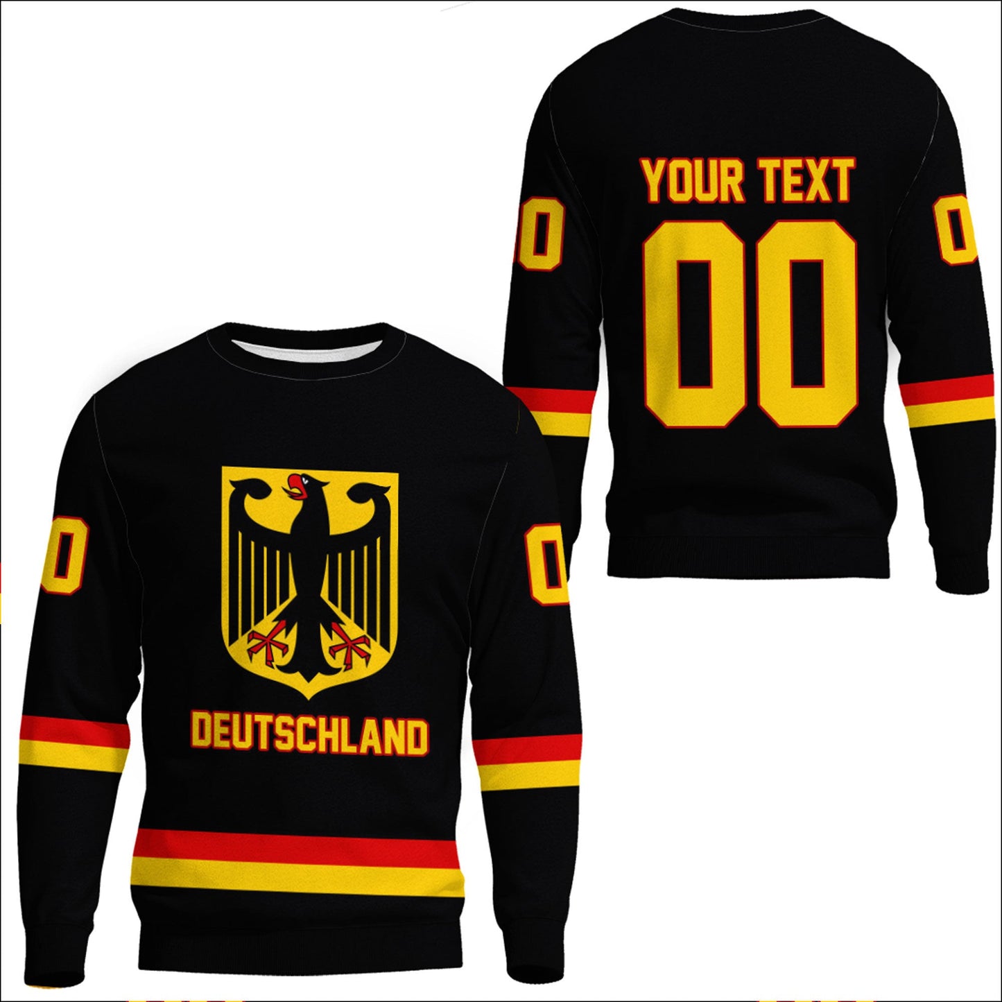 Clothing Custom Germany Hockey Jersey Style Sweatshirts