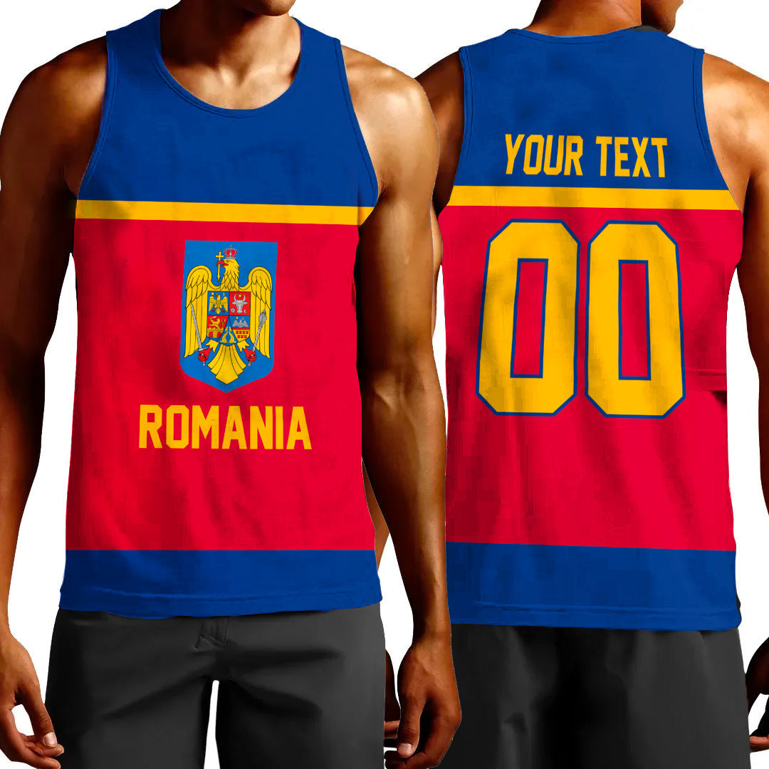 Clothing Custom Romania Classic Hockey Jersey Style Tank Top