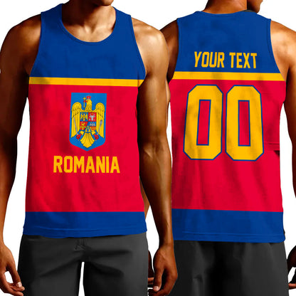 Clothing Custom Romania Classic Hockey Jersey Style Tank Top