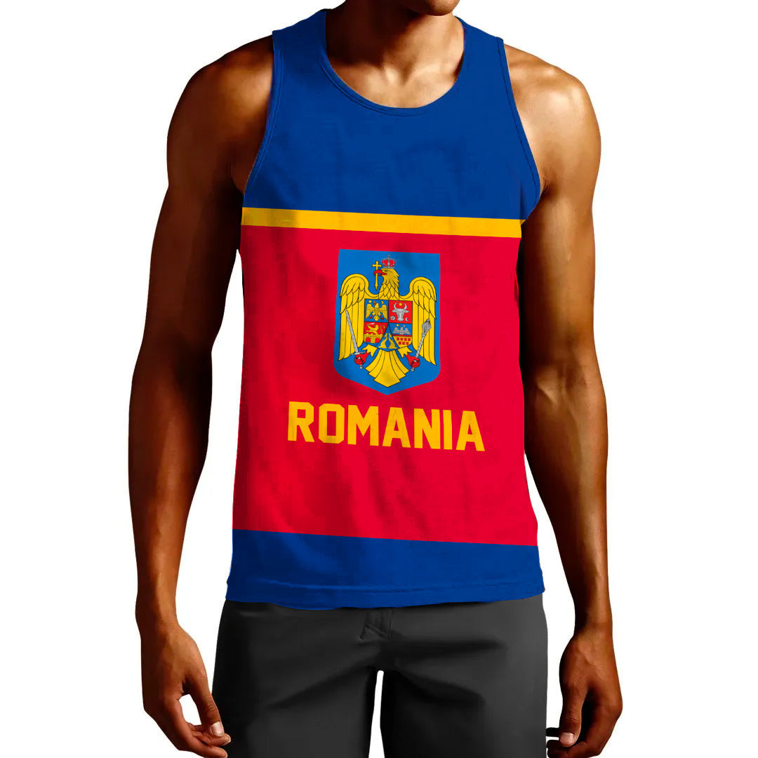 Clothing Custom Romania Classic Hockey Jersey Style Tank Top