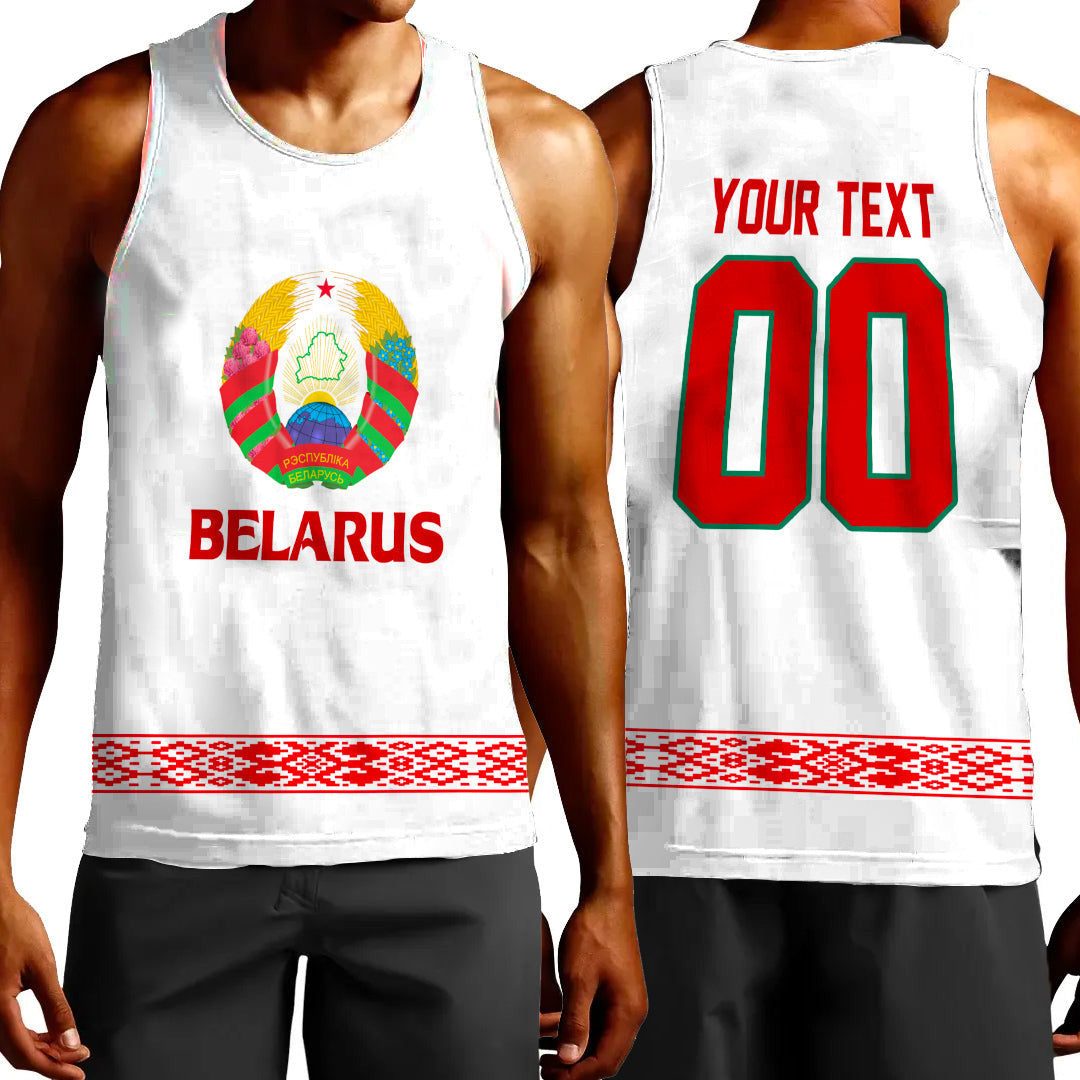 Clothing Custom Belarus Team Hockey Jersey Style Tank Top