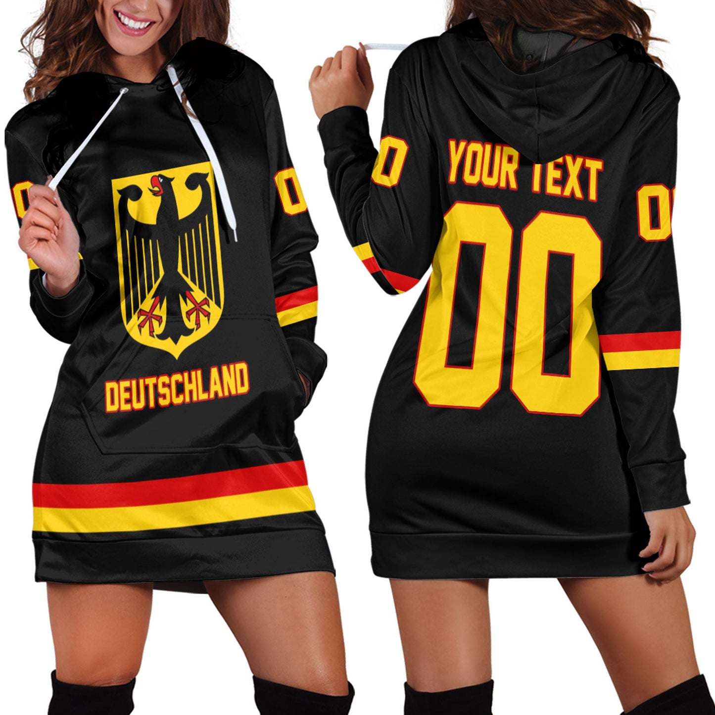 Clothing Custom Germany Hockey Jersey Style Hoodie Dress