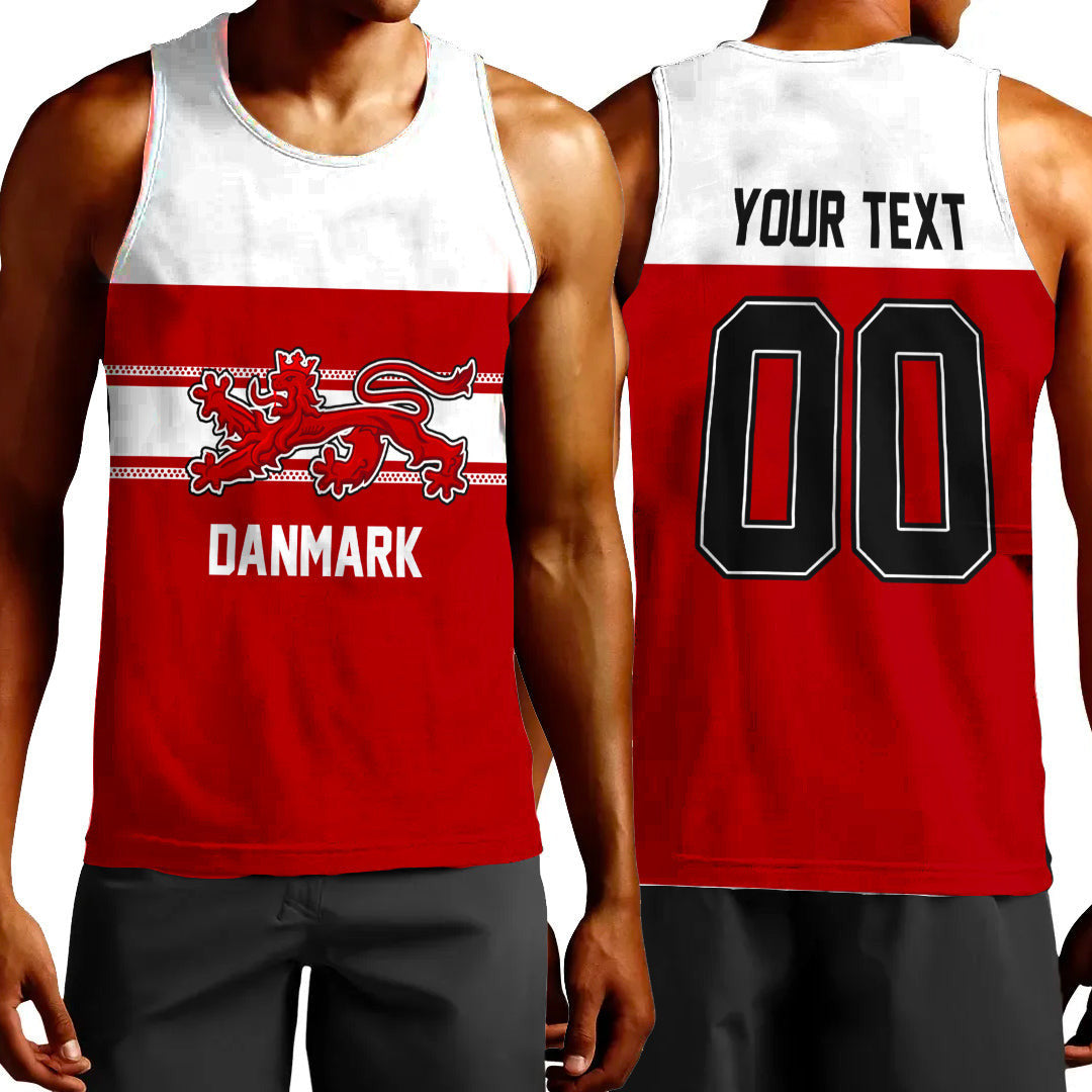 Clothing Custom Denmark Classic Hockey Jersey Style Tank Top