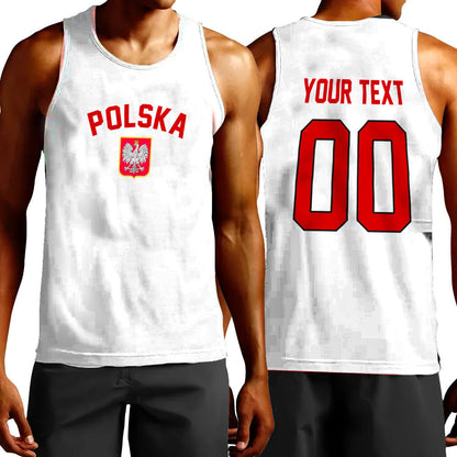 Clothing Custom Poland Classic Hockey Jersey Style Tank Top