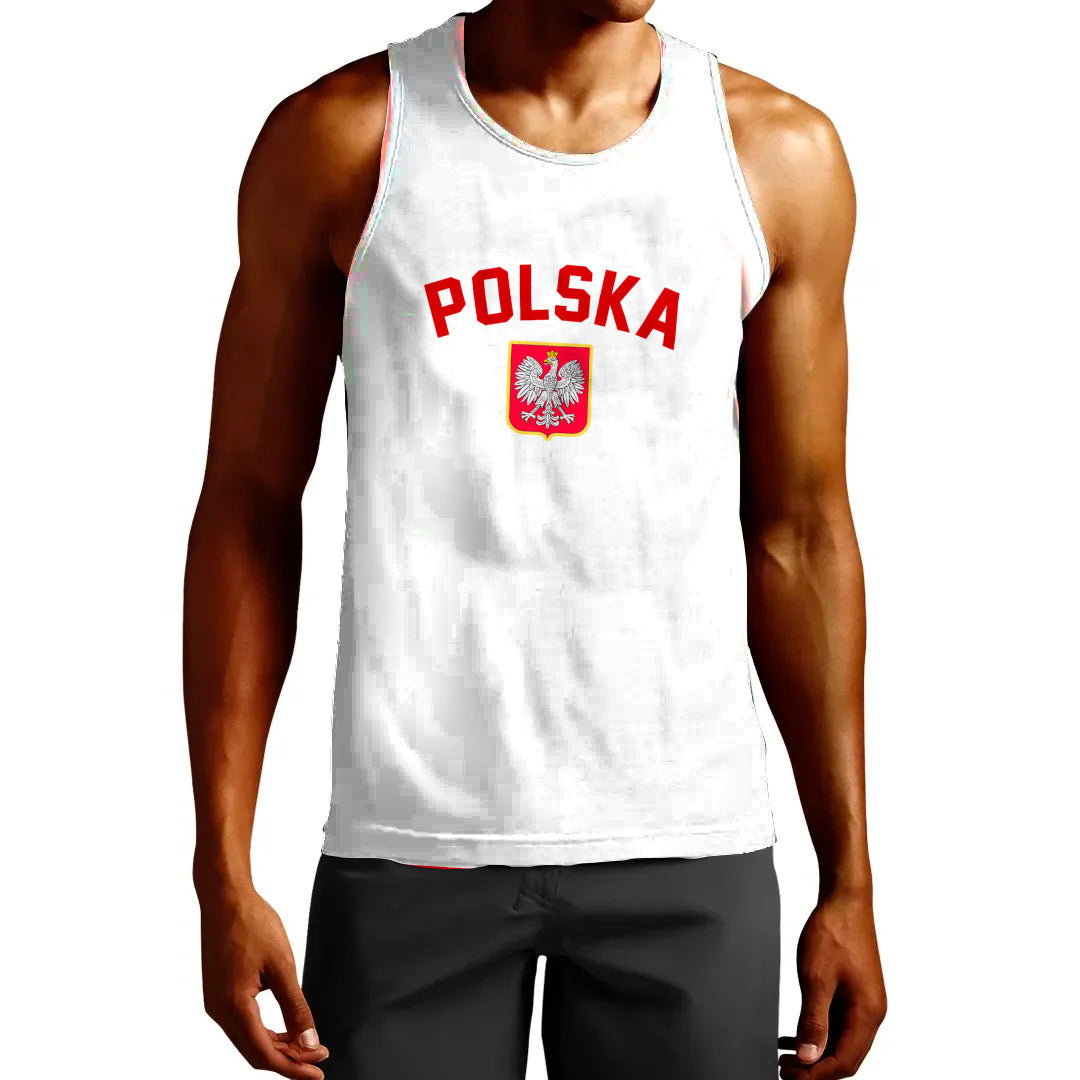 Clothing Custom Poland Classic Hockey Jersey Style Tank Top