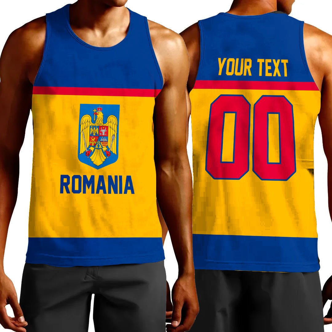 Clothing Custom Romania Classic Hockey Jersey Style Tank Top