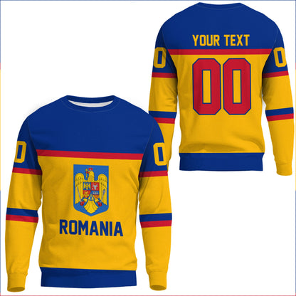 Clothing Custom Romania Classic Hockey Jersey Style Sweatshirts